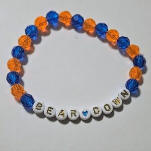 Kids Beaded Bracelet - Blue and Orange